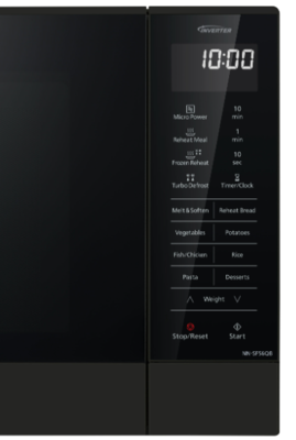 Nn sf56qbqpq panasonic 27l microwave 1000w flatbed inverter black %282%29