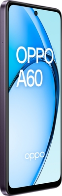 Oppo a60 4g midnight purple front left 45 rgb %28lock up%29