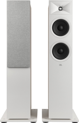 Jbl260fwht pair   jbl stage 260f 2.5 way dual 6.5 inch floorstanding speaker white pair %282%29