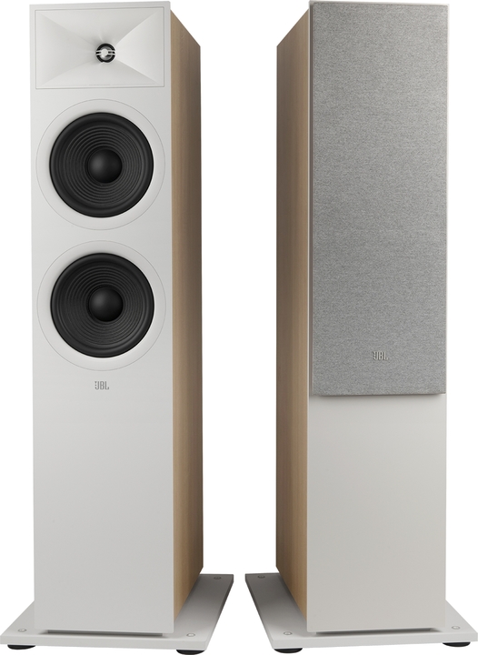 Jbl280fwht   jbl stage 280f 2.5 way dual 8 inch floorstanding speaker white %281%29
