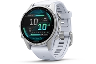 Garmin Fenix 8 43 mm AMOLED Silver With Whitestone Silicone Band