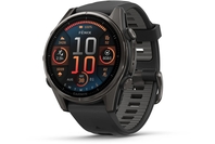 Garmin Fenix 8 43 mm AMOLED Sapphire, Carbon Grey DLC Titanium With Black/Pebble Grey