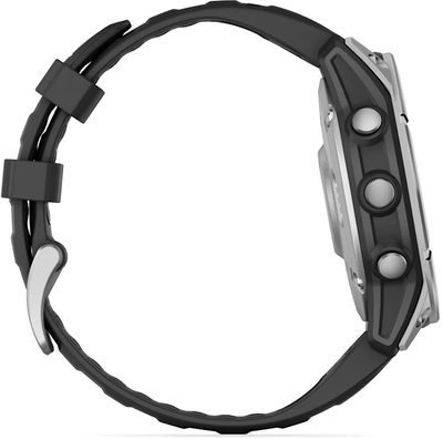010 03025 00   garmin f%c4%93nix%c2%ae e %e2%80%93 47 mm amoled stainless steel with black silicone band %284%29