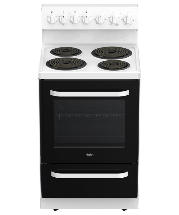 Hor60s4ccrw1 haier 60cm freestanding range with coil element   h100 series %283%29
