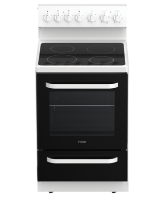 Hor60s4cerw1 haier 60cm freestanding range with ceramic element   h300 series %282%29