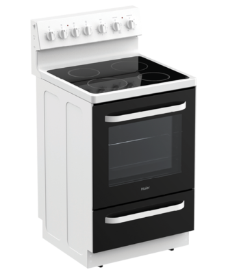 Hor60s4cerw1 haier 60cm freestanding range with ceramic element   h300 series %284%29