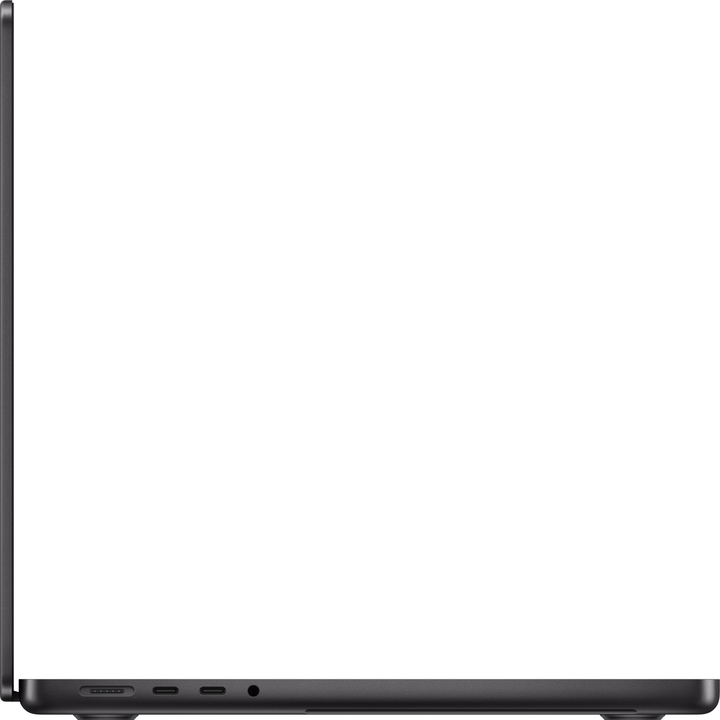 Macbook pro 14 in m4 space black pure side right screen  usen