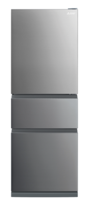 Mr cx328ex ss a   mitsubishi 328l bottom mount multi drawer fridge   right hinge   silver