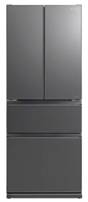 Mr lx442ex gds a mitsubishi electric 442l multi drawer fridge freezer   glass gunmetal %281%29