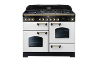 Falcon Classic 110 Deluxe White Brass - Dual Fuel/Gas