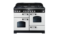 Falcon Classic 110 Deluxe White Chrome - Dual Fuel/Gas