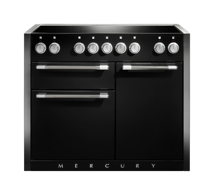Rs16815 mercury 1082 induction in gloss black with polished stainless steel trim