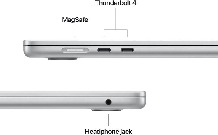 Macbook air 15 inch m4 silver pdp image position 7  nz