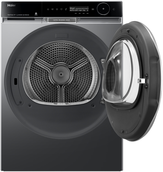 Hdhp10pxb1   haier 10kg 600 series dark heat pump dryer %282%29