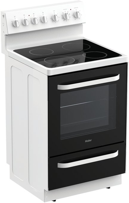 Hor60s9cerw1   haier 60cm 300 series freestanding ceramic cooker white %282%29