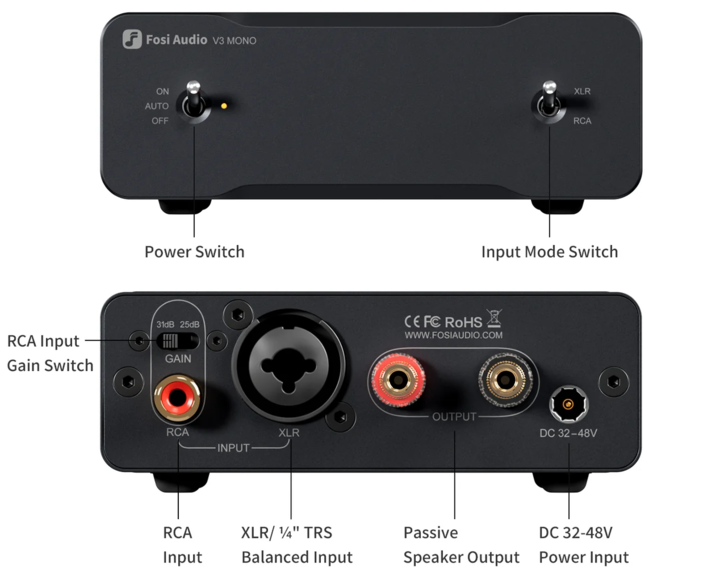 Fosi v3 mono 48v   fosi audio v3 mono monoblock power amplifier 2