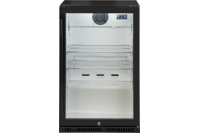 Artusi Single Door Sheltered Outdoor Refrigerator Gloss Black